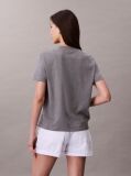 Grey Monogram Logo Tee  Women