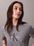 Grey Monogram Logo Tee  Women