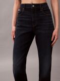 Black High Rise Straight Jeans  Women