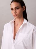 White Relaxed Poplin Shirt  Women