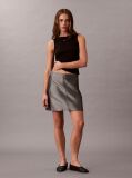 Black Cotton Stretch Rib Tank Top  Women