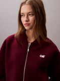 Red Scuba Relaxed Bomber Jacket  Women