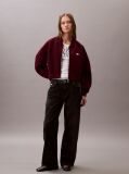 Red Scuba Relaxed Bomber Jacket  Women