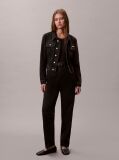 Black Cropped 90s Denim Jacket  Women