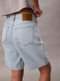 Denim Άνετο Λινό Σορτς  Γυναίκα