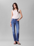 Denim Mid Rise Slim Jeans  Women