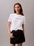 Λευκό Κοντομάνικο T-Shirt  Γυναίκα