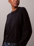 Blue Long Sleeve Smooth Cotton Sweater  Women