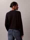 Blue Long Sleeve Smooth Cotton Sweater  Women