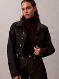 Black Woven Label Roll Neck  Women