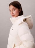 White Short Down Puffer Jacket  Women