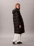 Black Hooded Down Puffer Coat  Women