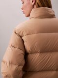 Beige Monogram Down Puffer Jacket  Women
