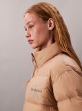 Beige Monogram Down Puffer Jacket  Women