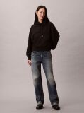 Black Relaxed Premium Terry Hoodie  Women