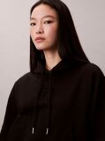Black Relaxed Premium Terry Hoodie  Women