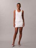 White Sequin Mini Skirt  Women