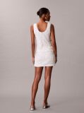 White Sequin Mini Skirt  Women
