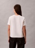 Λευκό T-Shirt Με Γραφικό Τύπωμα Και Slim Γραμμή  Γυναίκα