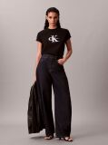 Black Shine Monologo Graphic Classic T-Shirt  Women