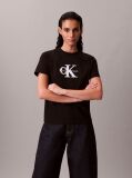 Black Shine Monologo Graphic Classic T-Shirt  Women