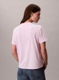 Ροζ Κλασικό T-Shirt Με Foil Λογότυπο  Γυναίκα