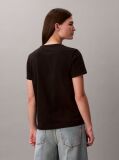 Black Soft Cotton Badge T-shirt  Women