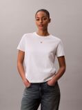 White Soft Cotton Badge T-shirt  Women