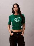 Green Short Sleeve Monogram Jumper  Women