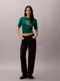 Green Short Sleeve Monogram Jumper  Women