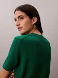 Green Short Sleeve Monogram Jumper  Women