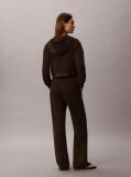 Brown Logo Waistband Wide Leg Joggers  Women