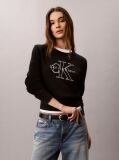 Black Monologo Outline Jumper  Women
