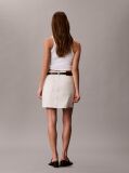 White 90s Denim Mini Skirt  Women
