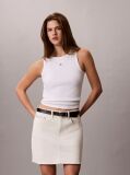 White 90s Denim Mini Skirt  Women