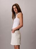 White 90s Denim Mini Skirt  Women