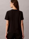 Black Script Logo Classic T-Shirt  Women