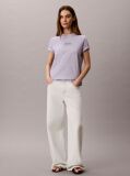 Purple Script Logo Classic T-Shirt  Women