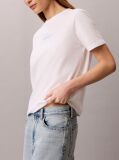 White Script Logo Classic T-Shirt  Women
