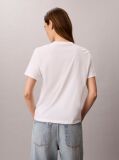White Script Logo Classic T-Shirt  Women