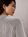 Black Monogram Graphic Ribbed Jumper  Women