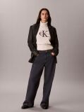 White Monologo Turtleneck Jumper  Women