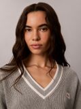 Grey Cotton Knit Jumper Dress  Women