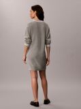 Grey Cotton Knit Jumper Dress  Women