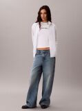 White Slim Heart Logo T-shirt  Women