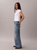 White Slim Heart Logo T-shirt  Women