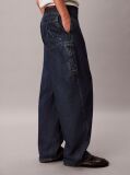 Denim Relaxed Cargo Barrel Jeans  Women