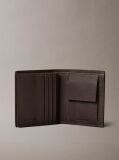 Brown Embossed Logo Trifold Wallet and Card Holder  Men