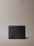 Black Leather Card Holder  Men