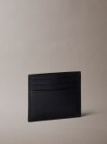 Black Leather Card Holder  Men